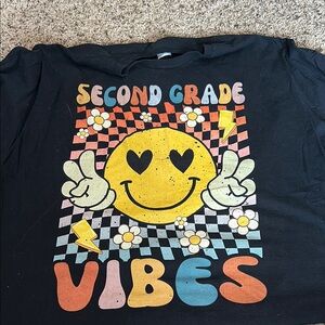 2nd Grade Vibes Teacher Tshirt